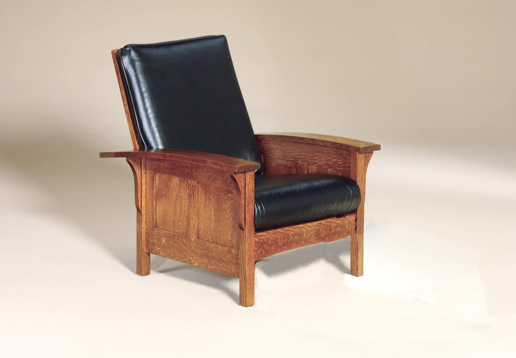 Bow Arm Morris Chair and Footstool