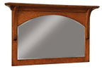 Breckenridge small mirror shown in 1/4 Sawn White Oak/Michaels with a burnish edge finish
