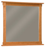 Bungalow mirror shown in Cherry/Fruitwood