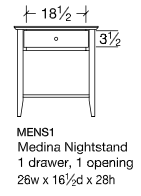 Medina Nightstand - Signature Fine Furniture