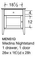 Medina Nightstand - Signature Fine Furniture
